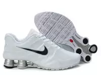 jogging shox -turbo12 nike hommes chaussures 2013 leather white silver